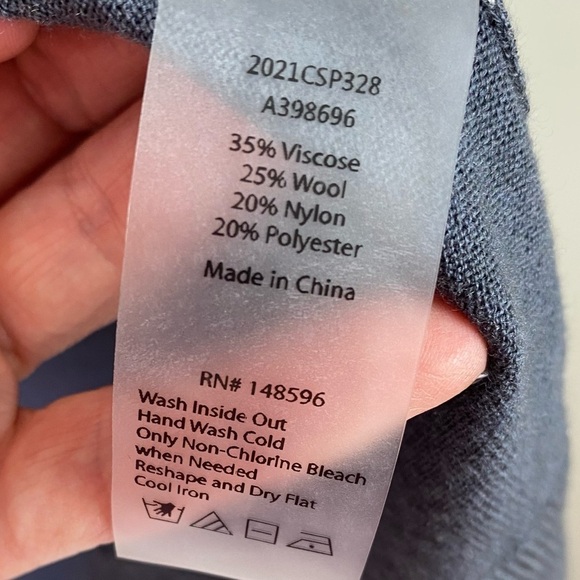 Universal Standard Gray Long line knee length Open Cardigan Sweater size 2XS - Picture 8 of 11